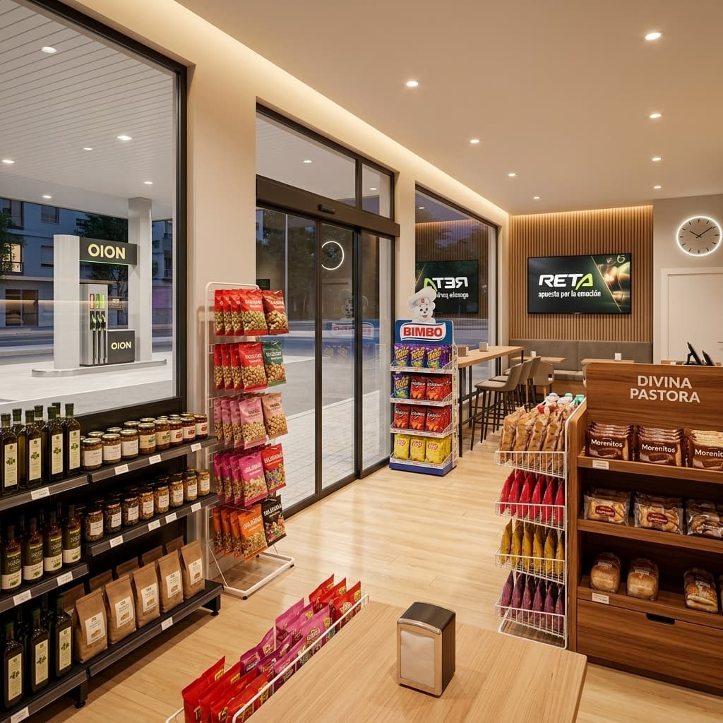 Interior de la tienda 24h Oion24h